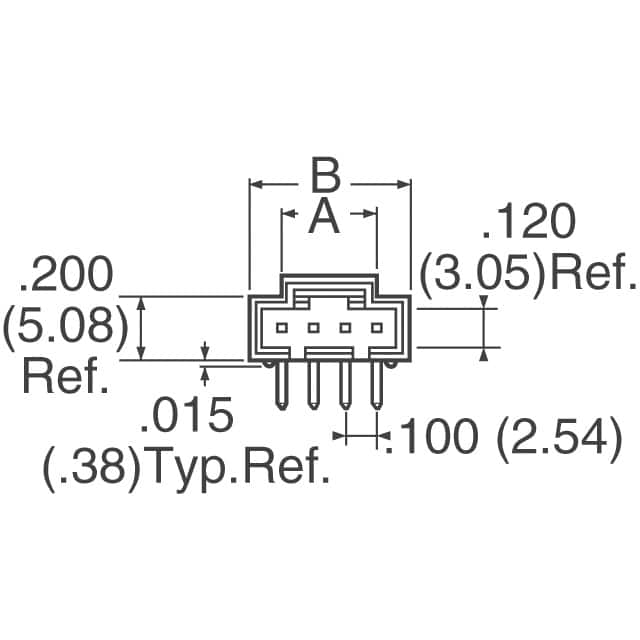 705530038 Molex  Embases à broches mâles